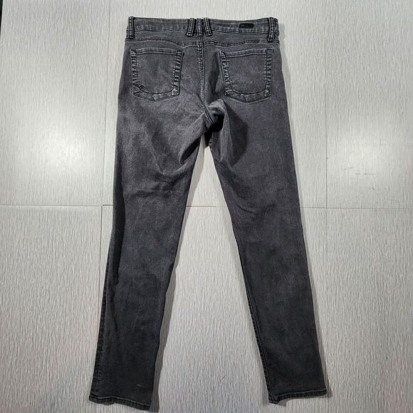 Kut Diana Mid Rise Skinny Jeans Size 10 Washed Black Charcoal Wash Stretch Denim - Picture 6 of 9
